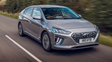 Hyundai Ioniq hybrid driving
